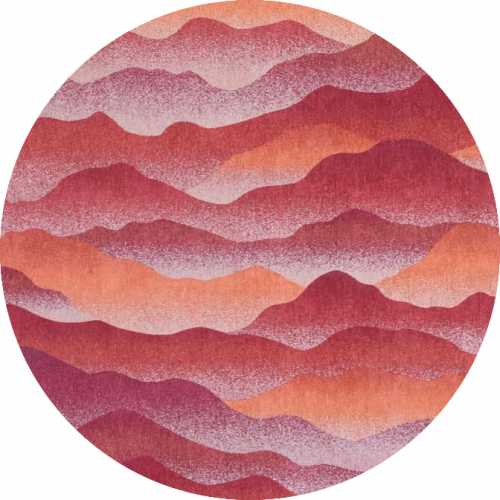 Louis De Poortere Gallery Himalaya Round Rug 9381 Autumn Naken